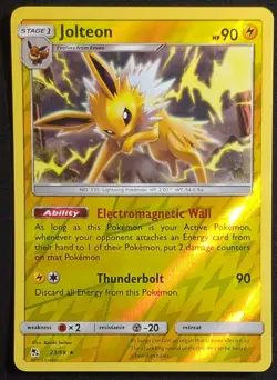 Jolteon 23/68 Reverse Holo Hidden Fates Pokemon Card - Image 1