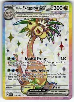 Alolan Exeggutor ex 225/191 SV08: Surging Sparks NM Pokemon Card TCG - Image 1