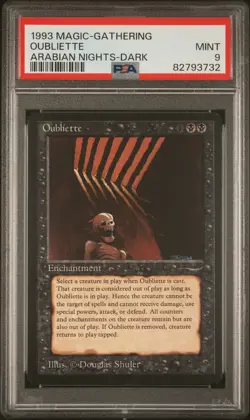 Oubliette (Dark) - Arabian Nights - MTG - Mint- PSA 9. POP 18. MTG in Store - Image 1