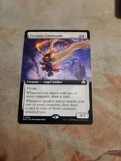 Firemane Commando Extended Art Commander March Of The Machine MTG NM - Image 1