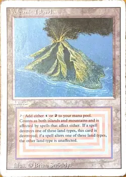 Magic the Gathering: Volcanic Island Revised Edition Dual Land Reserved List - Image 1