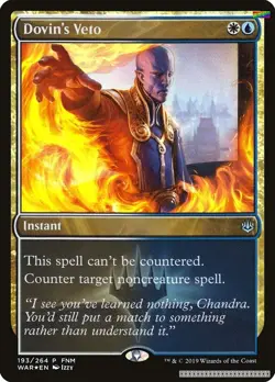 Dovin's Veto [FNM - 193] - LP [Foil] TCG MTG - Image 1