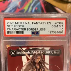 2025 #0382 SEPHIROTH, FABLED SOLDIER/SEPHIROTH, ONE-WINGED ANGEL PSA 10 - Image 4