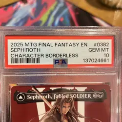 2025 #0382 SEPHIROTH, FABLED SOLDIER/SEPHIROTH, ONE-WINGED ANGEL PSA 10 - Image 5
