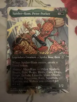 Spider-Ham, Peter Porker (Borderless) Marvel's Spider-Man Foil - Image 1