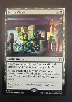 Ninja Pizza Commander: Teenage Mutant Ninja Turtles MTG Regular Near Mint - Image 1