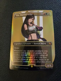 MTG Tifa, Martial Artist #206 Borderless Extended Art Foil NM Pack Fresh - Image 1