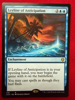 Leyline of Anticipation CLB 726 -Near Mint, MTG, Baldurs Gate Commander Legends - Image 1