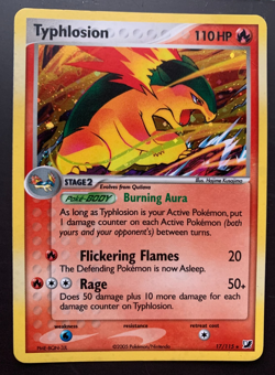 Pokemon TCG Typhlosion 17/115 Unseen Forces Holo 2005 LP - Image 1