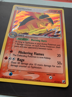 Pokemon TCG Typhlosion 17/115 Unseen Forces Holo 2005 LP - Image 2