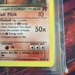 Pokemon Dark Charizard Rare Team Rocket 21/82 - Image 4