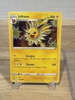 Jolteon SWSH094 Holo Promo Sword & Shield Promo Pokemon NM - Image 3