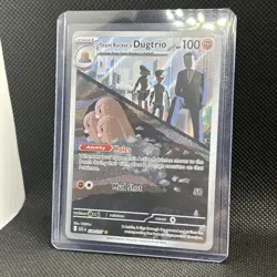 Team Rocket's Dugtrio 239/217 Illustration Rare Pokemon Mega Ascended Heroes - Image 1