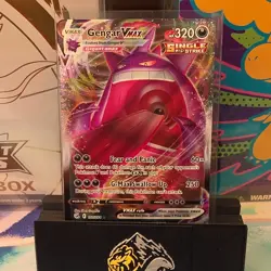 Pokemon Gengar VMAX 157/264 Fusion Strike Ultra Rare Holo Single Strike 320 HP - Image 1