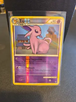Pokemon Espeon 2/90 HGSS Undaunted Reverse Holo - 2010 LP - Image 1