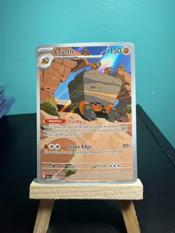 Pokemon TCG Crustle 186/182 Destined Rivals Holo Card Illustration Rare - Image 1