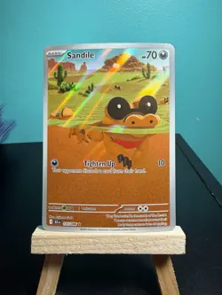 2025 Pokemon Black Bolt Sandile Illustration Rare #135/086 - Image 1