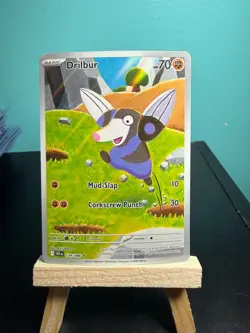 Drilbur 124/086 Pokemon SV: Black Bolt Illustration Rare - Image 1