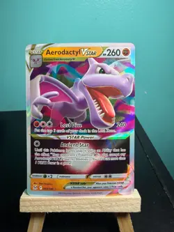 Pokemon TCG - Aerodactyl VSTAR Lost Origin 093/196 Holo Rare VSTAR - Image 1
