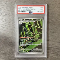 Team Rocket's Spidops Illustration Rare PSA 9 - 2025 Pokemon Destined Rivals - Image 1