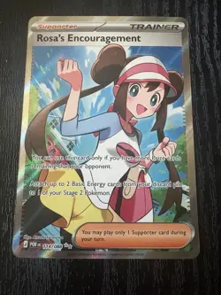 Pokemon TCG Perfect Order Rosa’s Encouragement Full Art Trainer mint 114/088 - Image 1