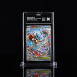Pokemon Mega Lucario EX Me01 Mega Evolution Illustration Rare Holo TAG 10 - Image 1