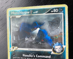 Pokemon TCG Platinum Rev-Hol Honchkrow G Lv.47 77/127 Damaged/ Highly Played - Image 4