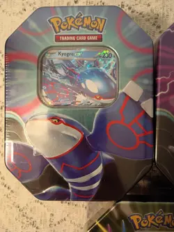 Pokemon TCG Azure Legends Tin Set Kyogre EX Dialga EX Xerneas EX Sealed Lot - Image 5