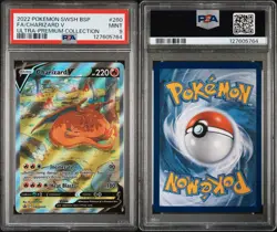 2022 POKEMON SWSH ULTRA-PREMIUM COLLECTION #260 FULL ART/CHARIZARD V PSA 9 - Image 1