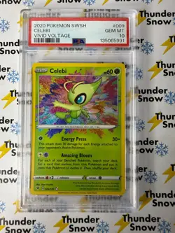 Celebi #009 Vivid Voltage 2020 Pokemon PSA 10 135065991 - Image 1