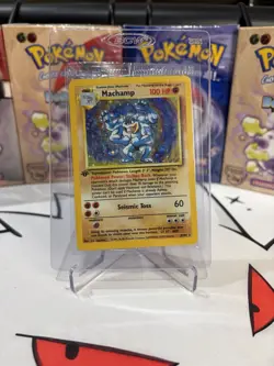 1999 Pokemon Base Set 1st Edition Machamp Holo 8/102 Factory SEALED ✨ - Image 1