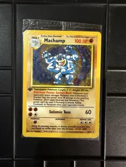 1999 Pokemon Base Set 1st Edition Machamp Holo 8/102 Factory SEALED ✨ - Image 3