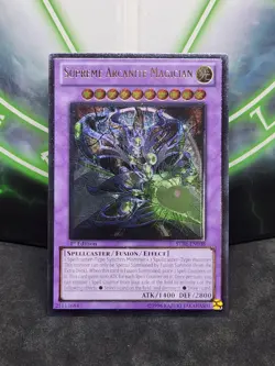 Yugioh Supreme Arcanite Magician STBL-EN038 Ultimate Rare 1st Edition NM - Image 1