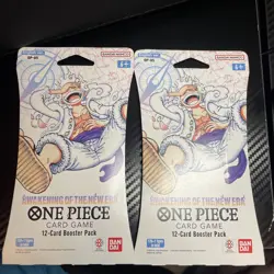 One Piece AWAKENING OF THE NEW ERA OP-05 2 Sleeved Booster Pack Sealed English - Image 2