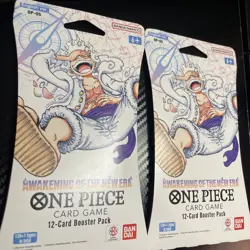 One Piece AWAKENING OF THE NEW ERA OP-05 2 Sleeved Booster Pack Sealed English - Image 3