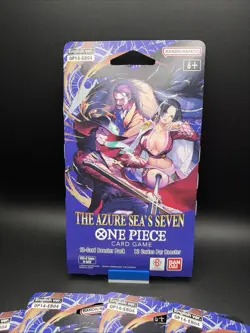Lot of 5 One Piece OP-14 The Azure Sea's Seven Sleeved Booster Packs English - Image 1
