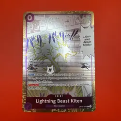 Lightning Beast Kiten OP15-076 Foil Promo Adventure On Kami’s Island ENG - Image 2