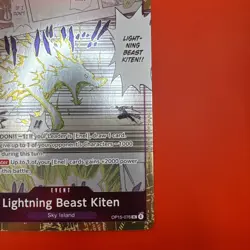 Lightning Beast Kiten OP15-076 Foil Promo Adventure On Kami’s Island ENG - Image 5