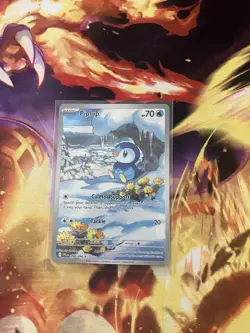 Piplup 098/094 Illustration Rare Phantasmal Flames Pokemon Card TCG NM - Image 1