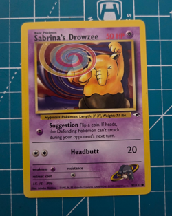 Sabrina's Drowzee 92/132 Gym Heroes Unlimited WotC 2000 Pokemon NM - Image 1