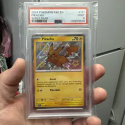 Pokemon Paldean Fates Shiny Pikachu 131/091 Holo - PSA 9 - Image 1