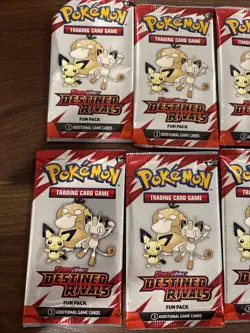 (LOT OF 8) Pokemon TCG Scarlet & Violet Destined Rivals Fun Pack Sealed NEW - Image 2