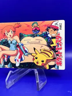 Pokemon Cards Pocket Monsters Vending Prism - Misty Pikachu Snorlax #402 NM - Image 2