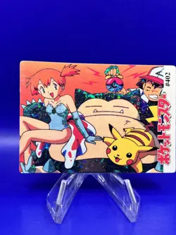Pokemon Cards Pocket Monsters Vending Prism - Misty Pikachu Snorlax #402 NM - Image 3