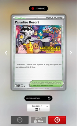 2025 Pokemon World Championship Paradise Resort SVP 225 Promo PTCGL Code Anaheim - Image 4
