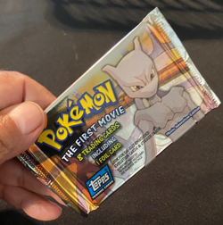 2000 POKEMON *THE FIRST MOVIE* TOPPS COLLECTOR CARDS SEALED PACK W/1 FOIL/CARD - Image 1