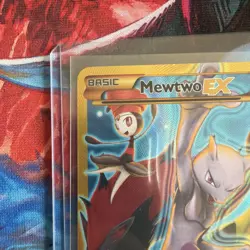 Pokemon Mewtwo EX 163/162 Breakthrough Secret Rare Full Art Holo - Image 2