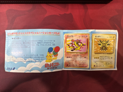 POKEMON 1999 ANA Airlines ZAPDOS & MOLTRES set of 2 w/folder Promo From Japan - Image 2
