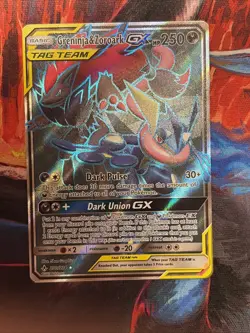 Pokemon Greninja & Zoroark GX 200/214 SM-Unbroken Bonds Ultra Rare Full Art Holo - Image 1