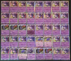 40*Lot Pokemon TCG Chinese Gengar Master Poke Ball Reverse Holo #1 JL89 - Image 1